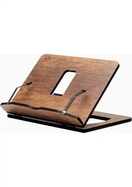 Vigo Wood Ahşap Kitap ve Tablet Standı: Ergonomik ve Taşınabilir Tasarım