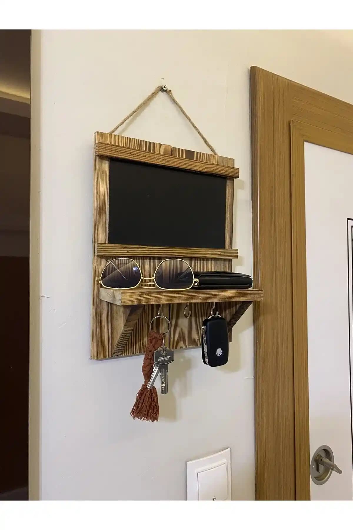 ViraHome Doğal Ahşap Yazı Tahtası ve Not Panosu Modern Dekorasyon İçin Uygun Bir Seçenek