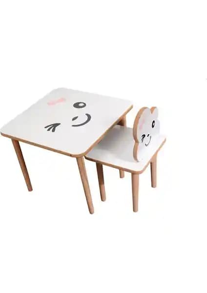Webkapinda Ahşap Çocuk Masa Sandalye Takımı Güvenli ve Estetik Tasarım