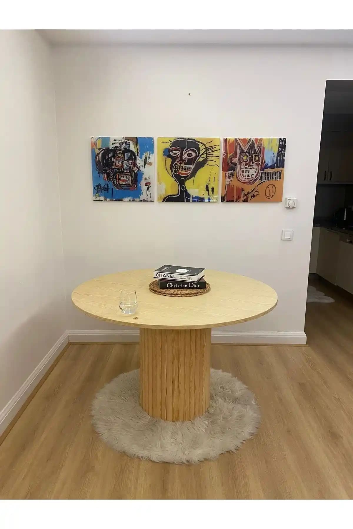 Woodywood 103 cm Yuvarlak Yemek Masası Modern ve Dayanıklı Tasarımıyla Öne Çıkar