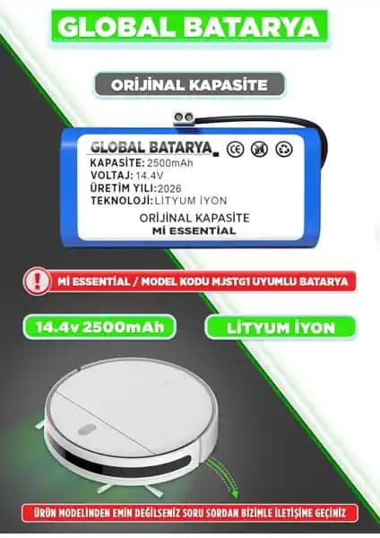 Xiaomi Mi Vacuum Mop 2in1 Essential Robot Süpürge Bataryası İncelemesi ve Özellikleri