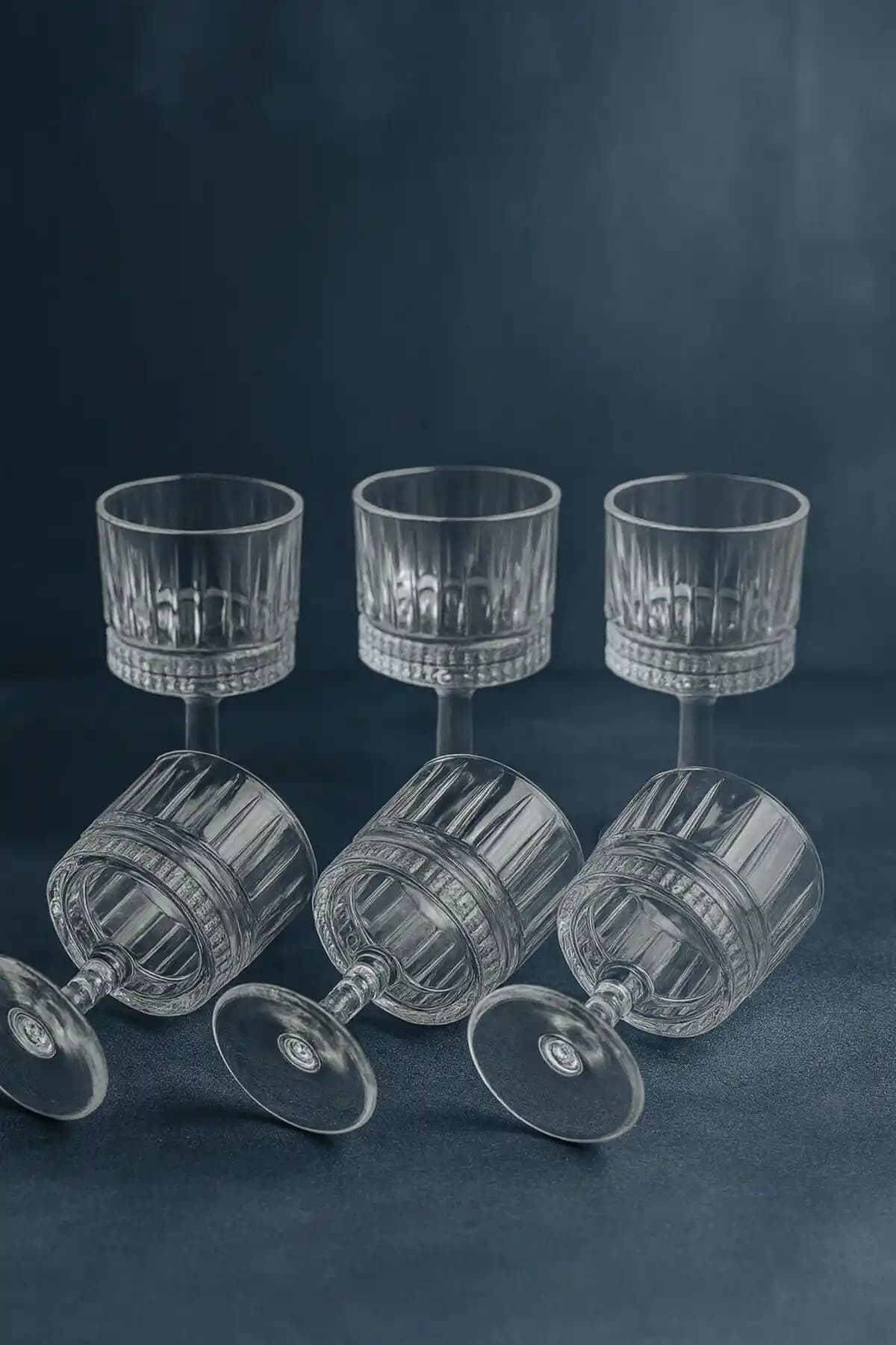 YzHome 6'lı Cam Kahve Yanı Su Bardağı Seti Şık ve Sağlıklı Kullanım İçin Uygun