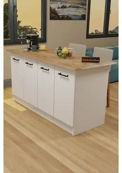Aeka AE-2040 Vera Dolaplı Çok Amaçlı Mutfak Adası ve Asra Trend MDF Katlanır Masa Karşılaştırması