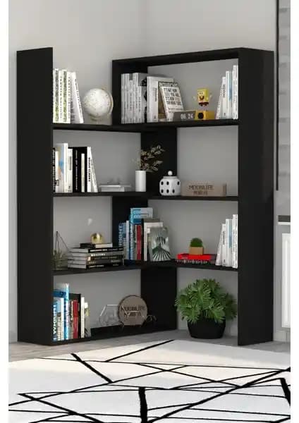 Moonlife Pisagor Siyah ve Nur Mobilya Alisa Atlantik Çam Kitaplıkları Karşılaştırması