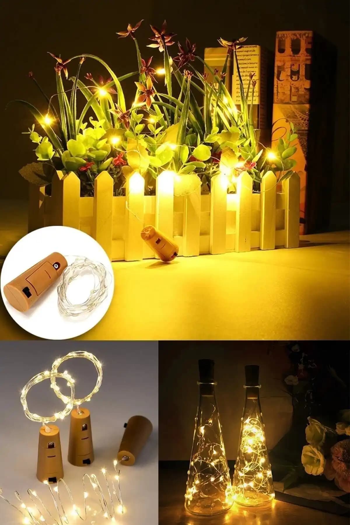 Alshop Mantar Tıpalı Peri Led 2 Metre Şerit Işık ve Dekorasyon Çözümü