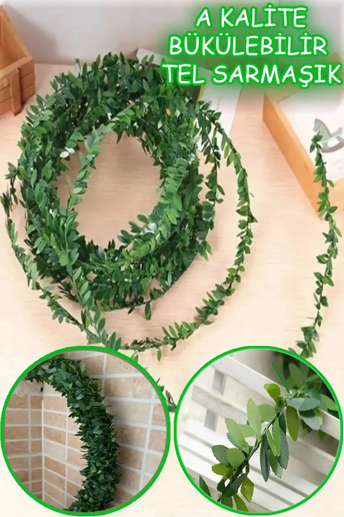 ALSHOP Yapay Sarmaşık ve Tel Yaprak Doğalgaz Borusu Süsü Karşılaştırması