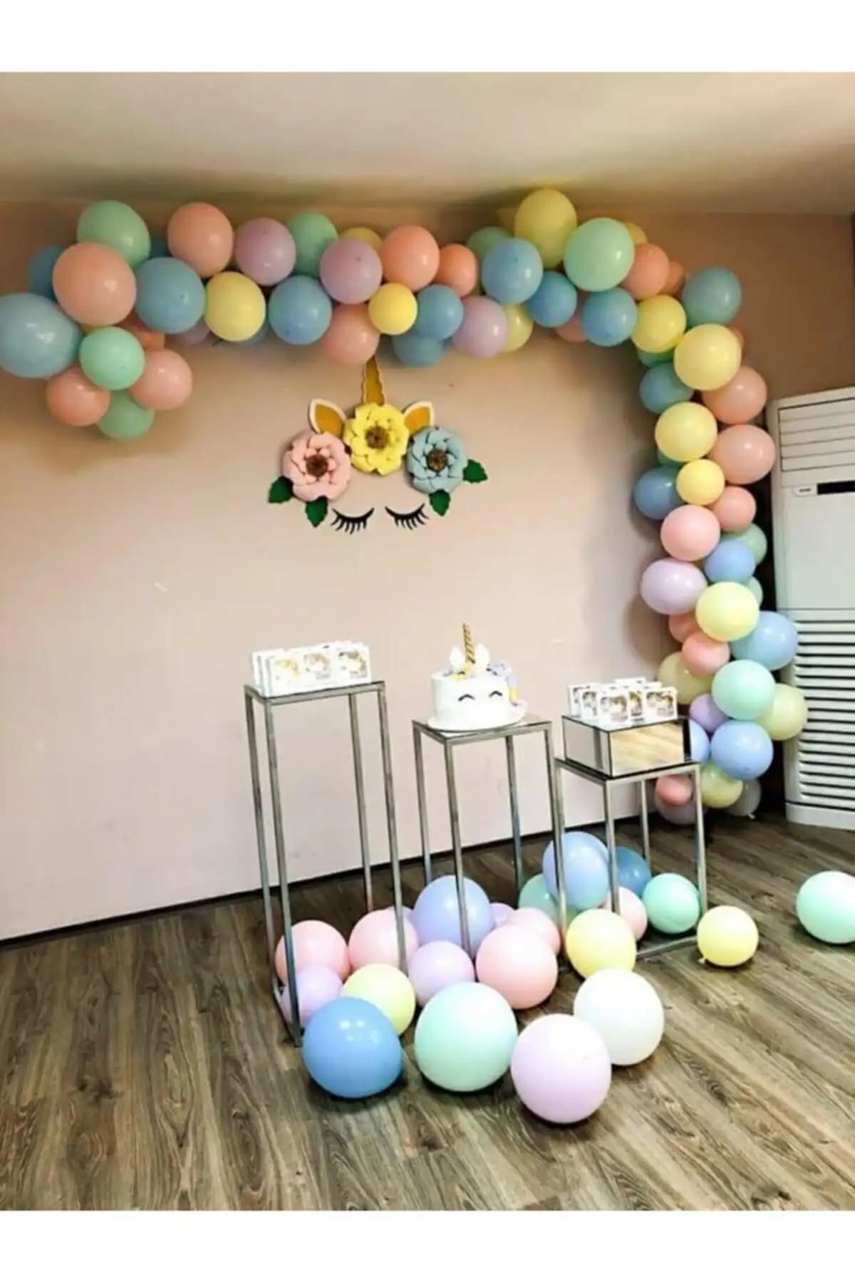 BalonEvi Unicorn Konsept Makaron Balon ve Zincir Balon Aparatı ile Dekorasyonunuzu Yenileyin
