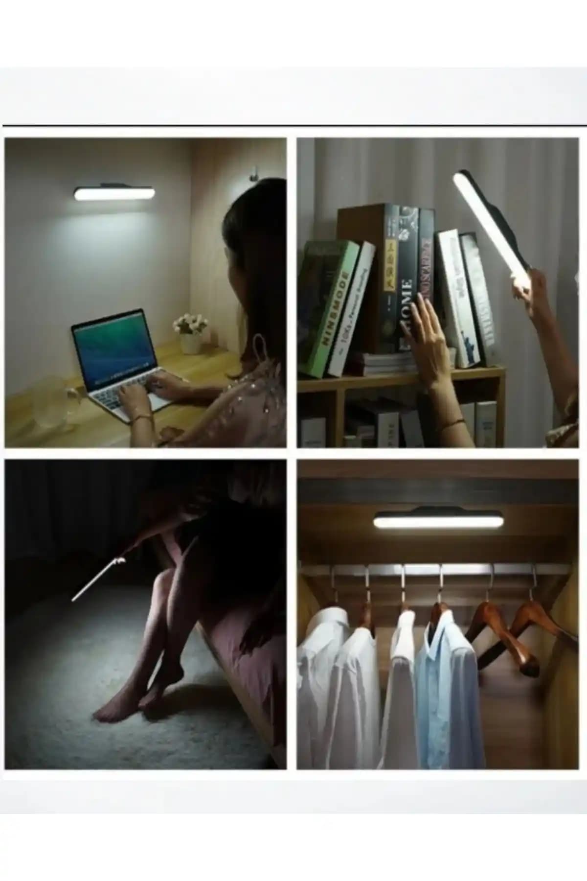 Luxshome Beyaz Gövde USB Şarjlı Mıknatıslı Kablosuz LED Aydınlatma Özellikleri ve Kullanım Alanları