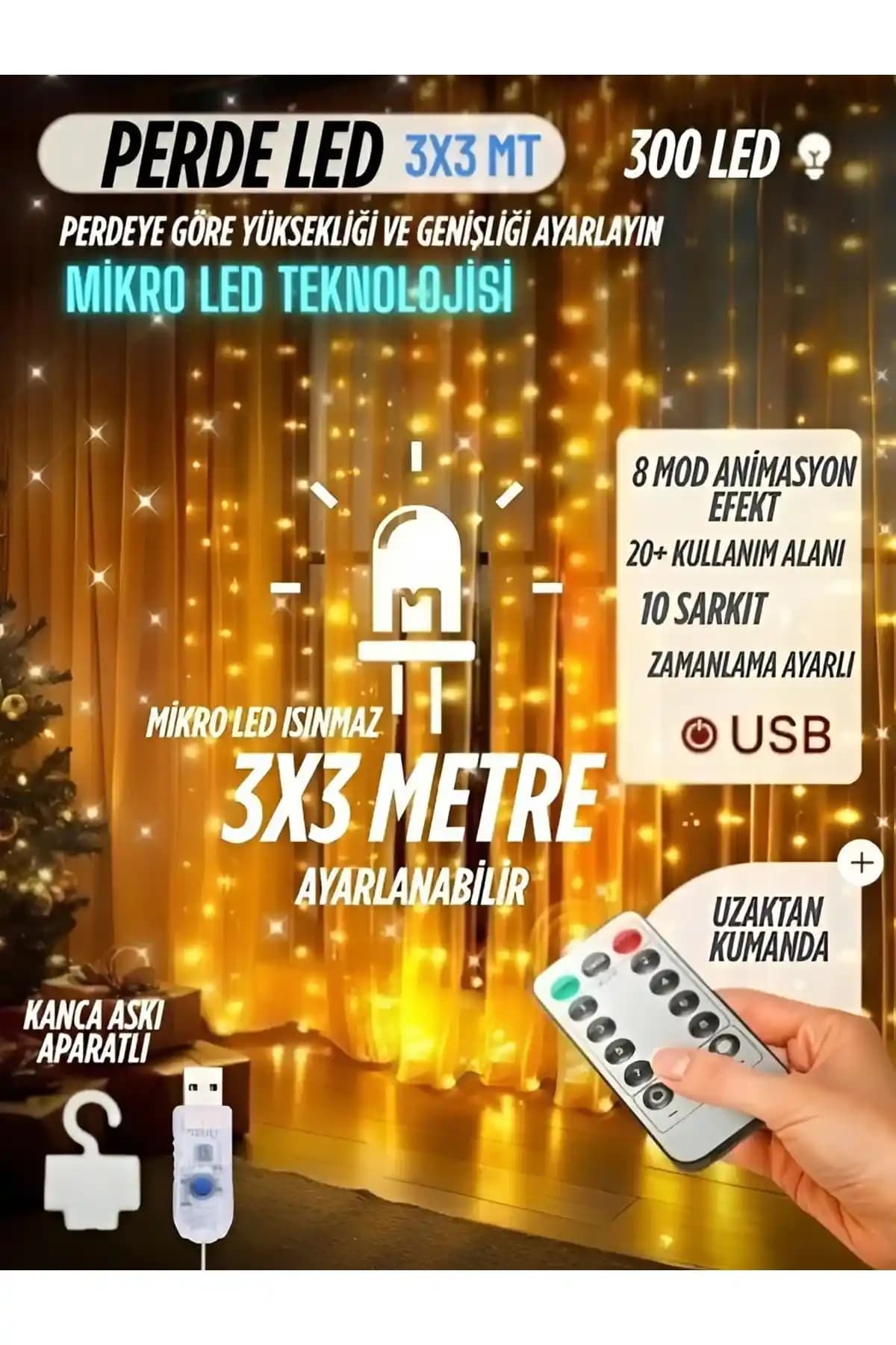 Nextbuy Perde Led Işıklarıyla Evinize Şık ve Renkli Aydınlatma Çözümleri