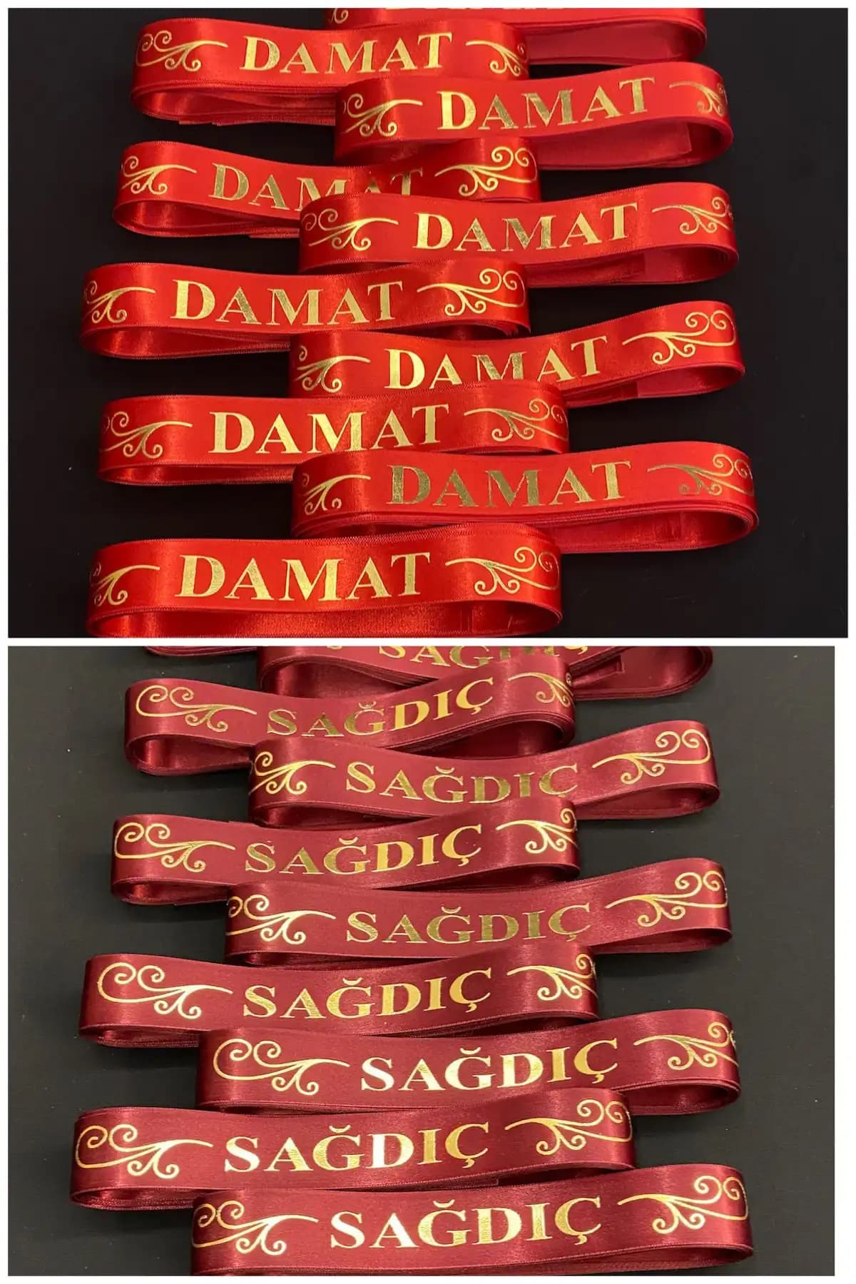 ZEYMERADE Damat ve Sağdıç Kurdeleleri ile Düğün ve Kına Gecelerine Şıklık Katın