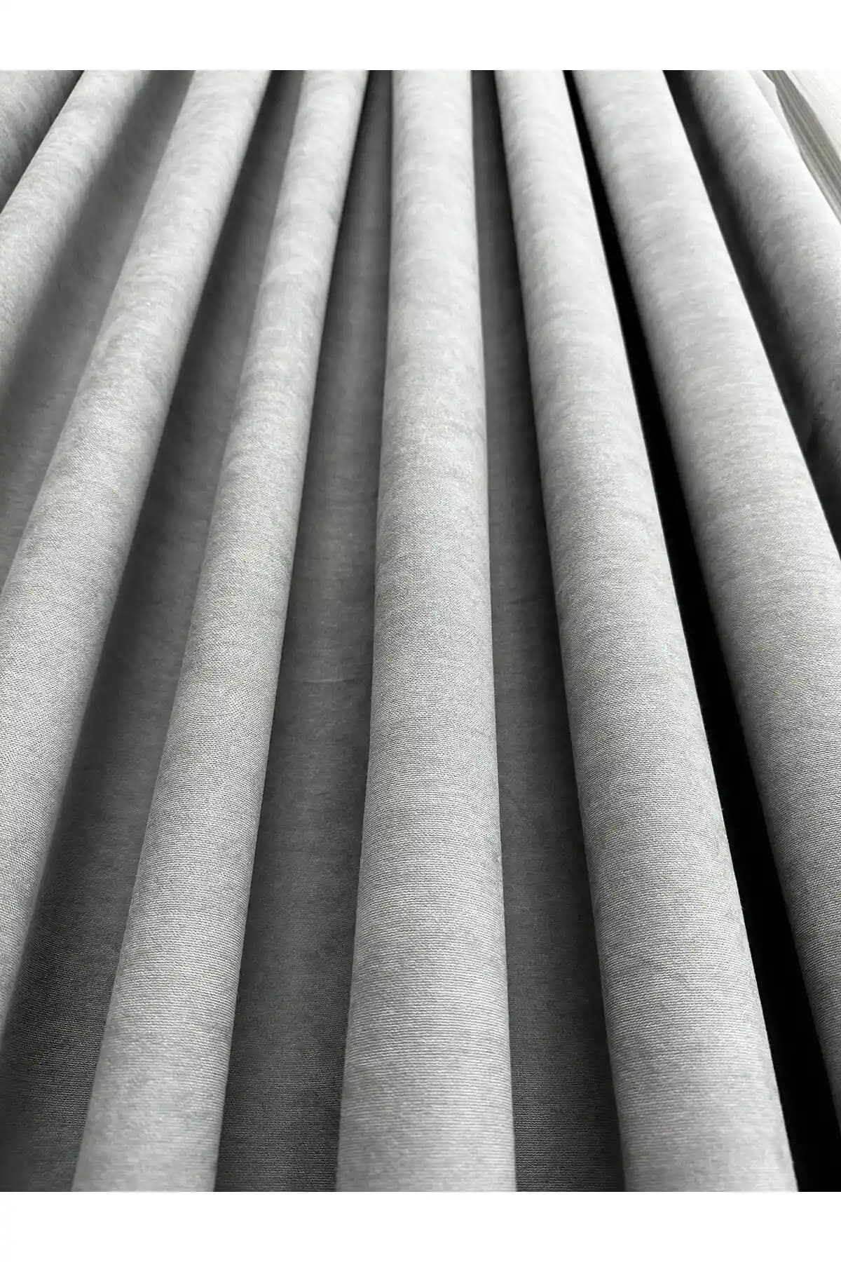 Ada Fonluk Açık Gri Tek Kanat Perde: Modern ve Dayanıklı İç Mekân Dekorasyonu Çözümü