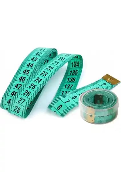 Akos Şeffaf Kutulu Koruma Kapaklı Mezura 150 Cm - Dayanıklı ve Pratik Ölçüm Aracı