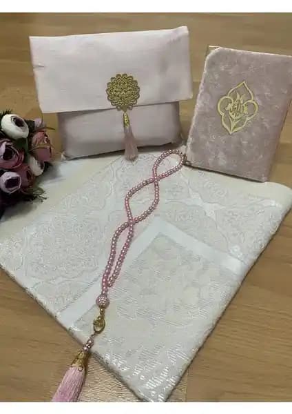 Ayhanhome 4'lü Şantuk Çantalı Hediyelik Dini Seti: Anlamlı ve Kullanışlı Hediye Seçeneği