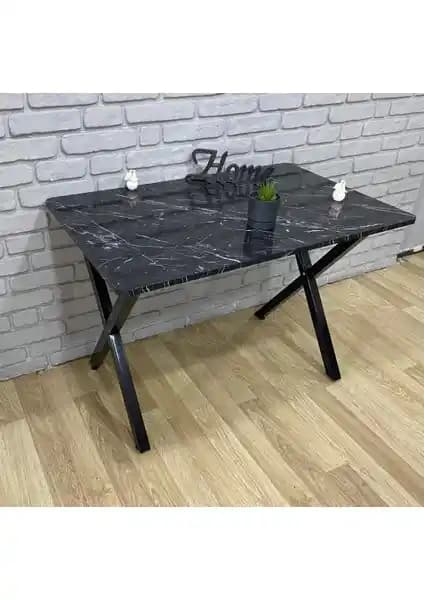 Bambeds Mobilya 60x120 cm Siyah Mermer Desenli Modern Masa Özellikleri ve Kullanım Alanları