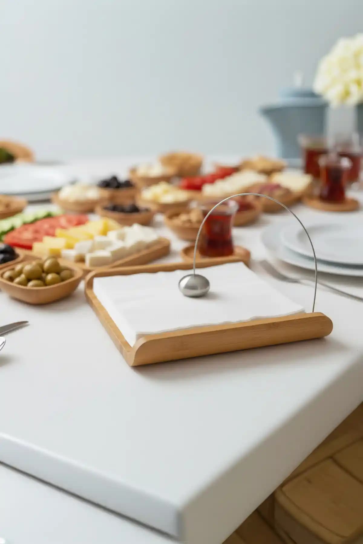 Bambum Daisy Peçetelik: Doğal Malzeme ve Modern Tasarım ile Şık Masa Aksesuarı