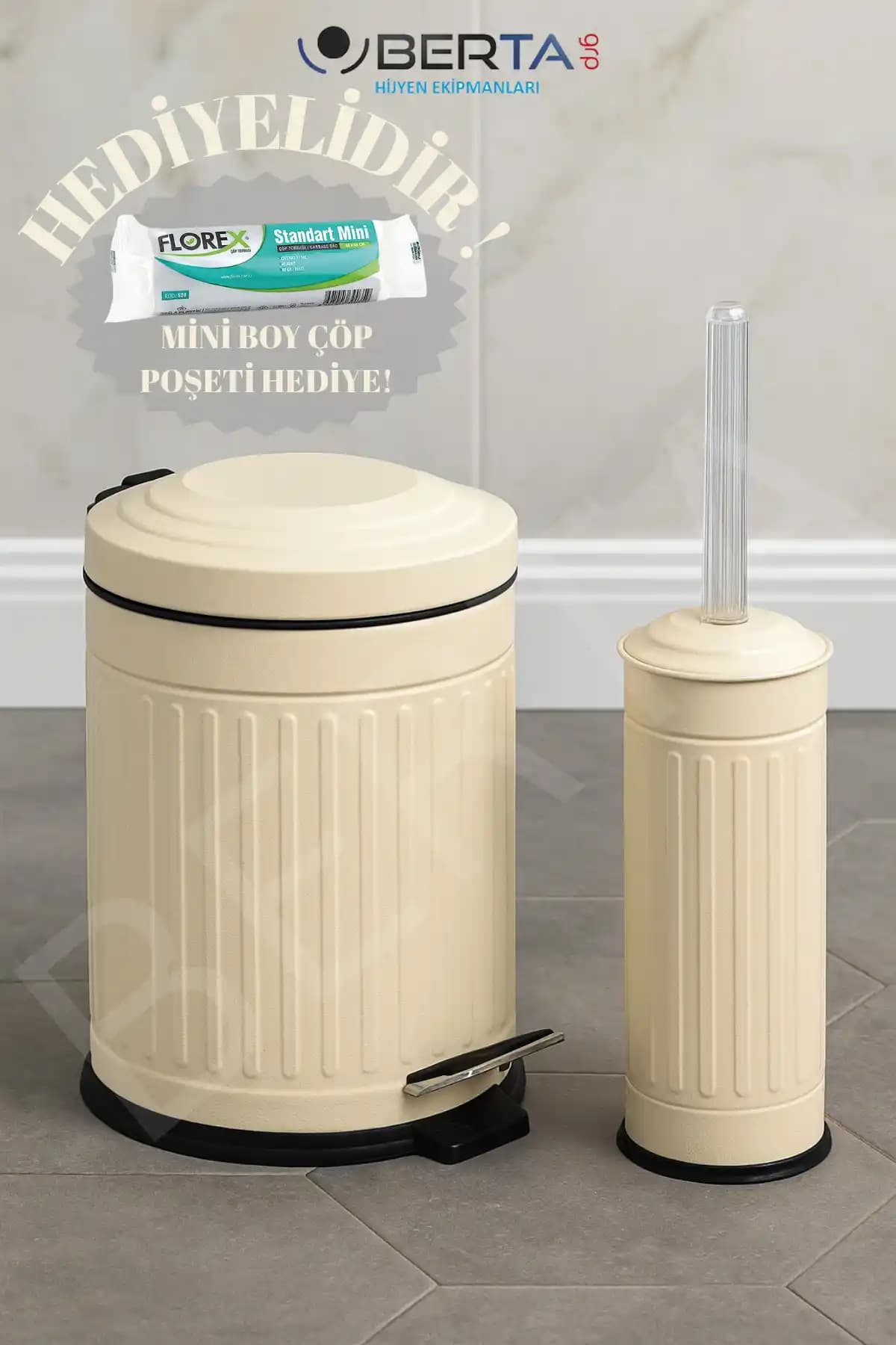 Berta Hijyen Vintage Banyo Seti: Estetik ve Fonksiyonellik Sunan Şık Banyo Aksesuarı