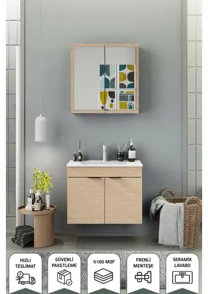 Biani Fix Loft 85 Cm Banyo Dolabı Modern Tasarım ve Dayanıklılık Özellikleri