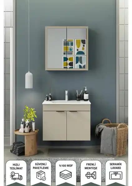 Biani Fix Loft 85 Cm Banyo Dolabı Modern Tasarım ve Dayanıklılık Sunar