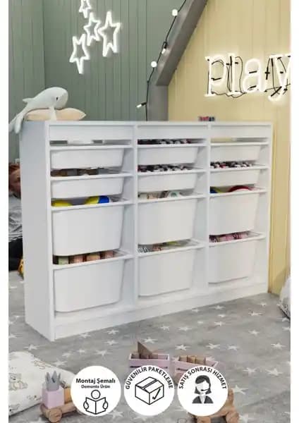 Bofigo 12 Sepetli Çok Amaçlı Dolap: Modern Tasarım ve Fonksiyonellik Bir Arada