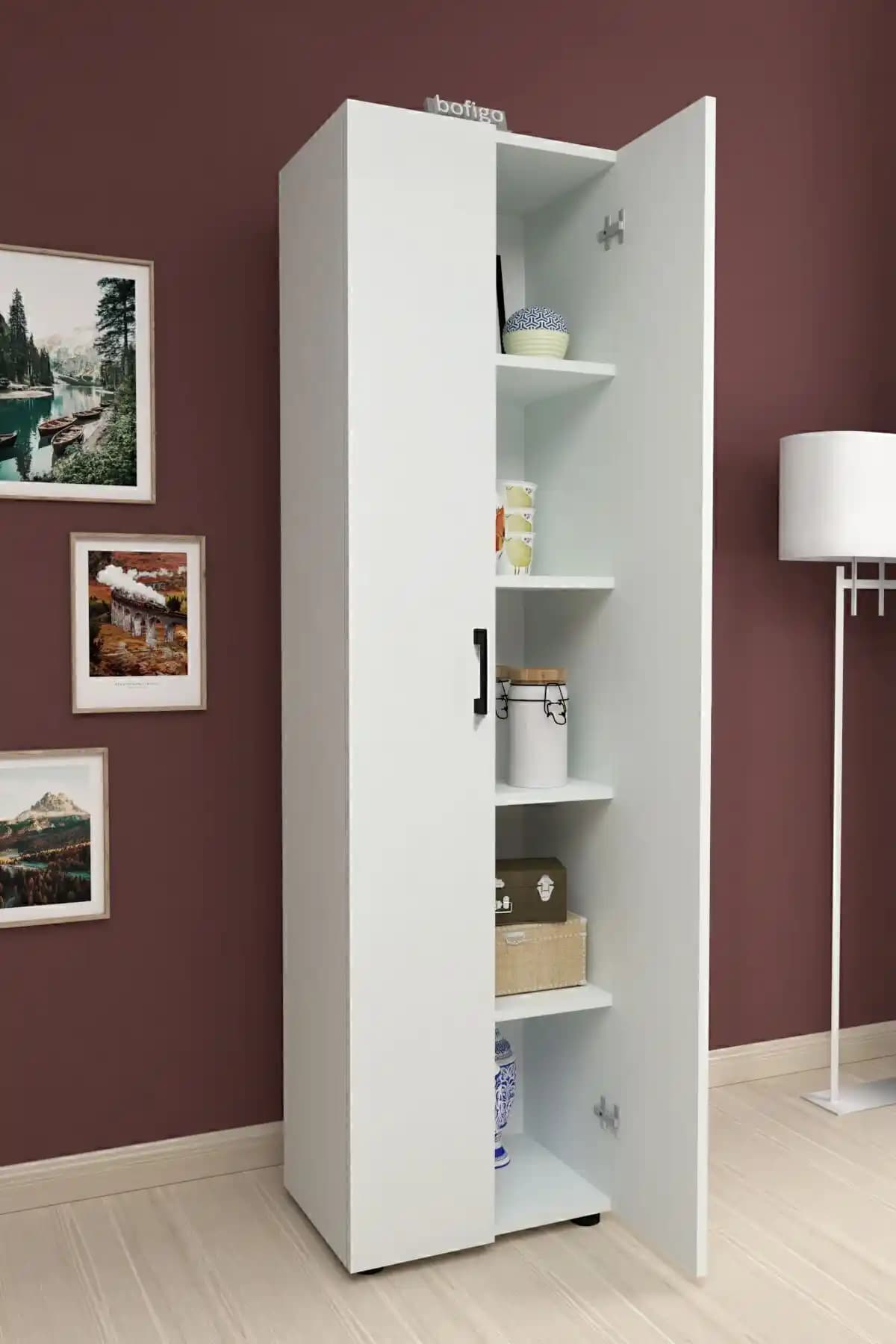 Bofigo 5 Raflı Çok Amaçlı Dolap Modern ve Dayanıklı Depolama Çözümü