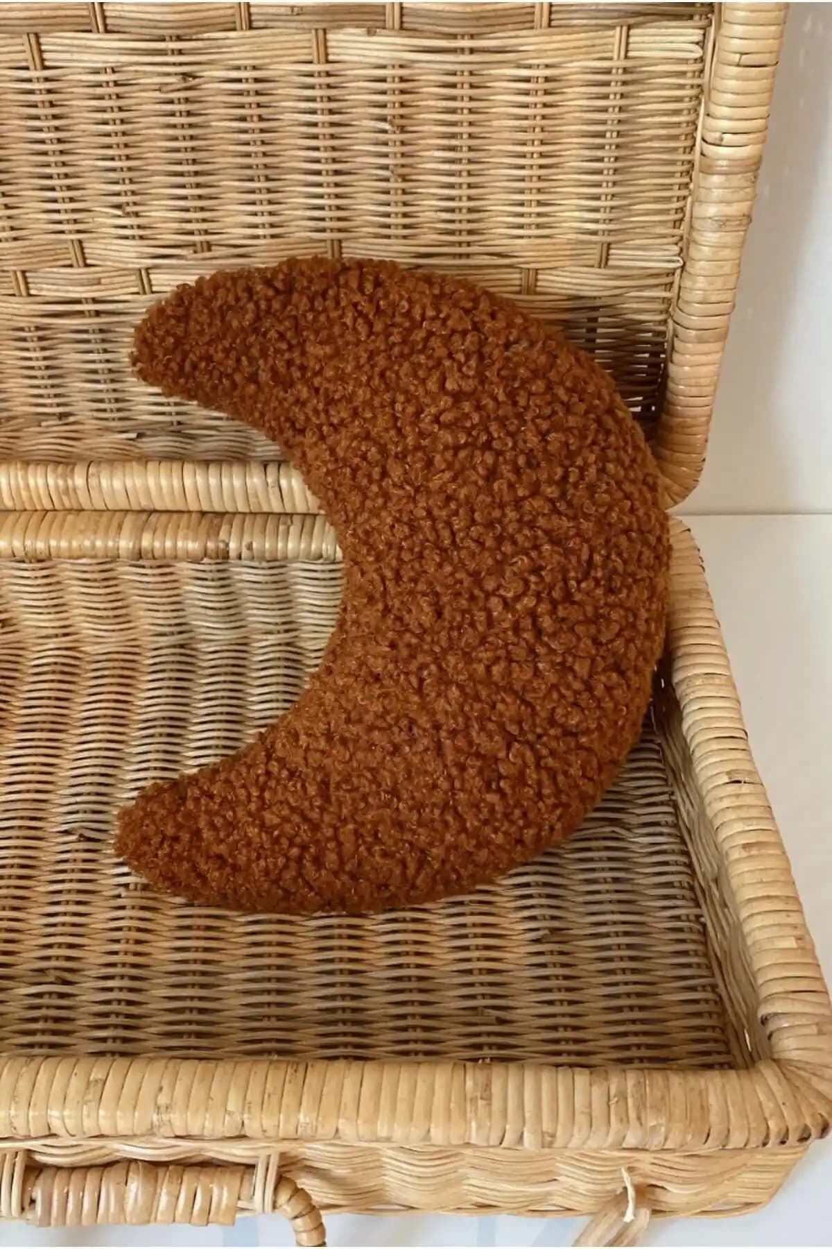 Bohemoon Teddy Moon Yastık Camel: Bebek ve Çocuk Odaları İçin Şık ve Dayanıklı Dekoratif Parça