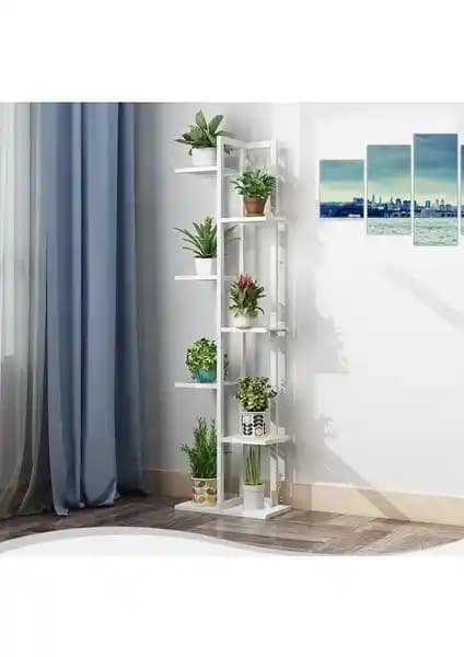 Boss Group 7 Bölmeli Metal Çerçeveli Çiçeklik Modern İç Mekan Dekorasyonu İçin