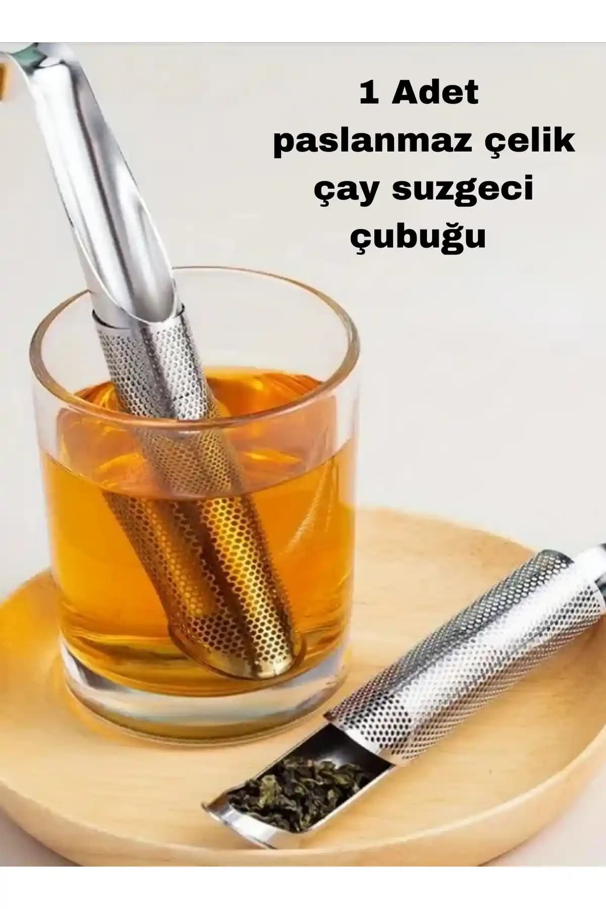 BRE HOME Paslanmaz Çelik Bitki Çayı Demleme Süzgeci Pratik ve Dayanıklı Mutfak Gereci