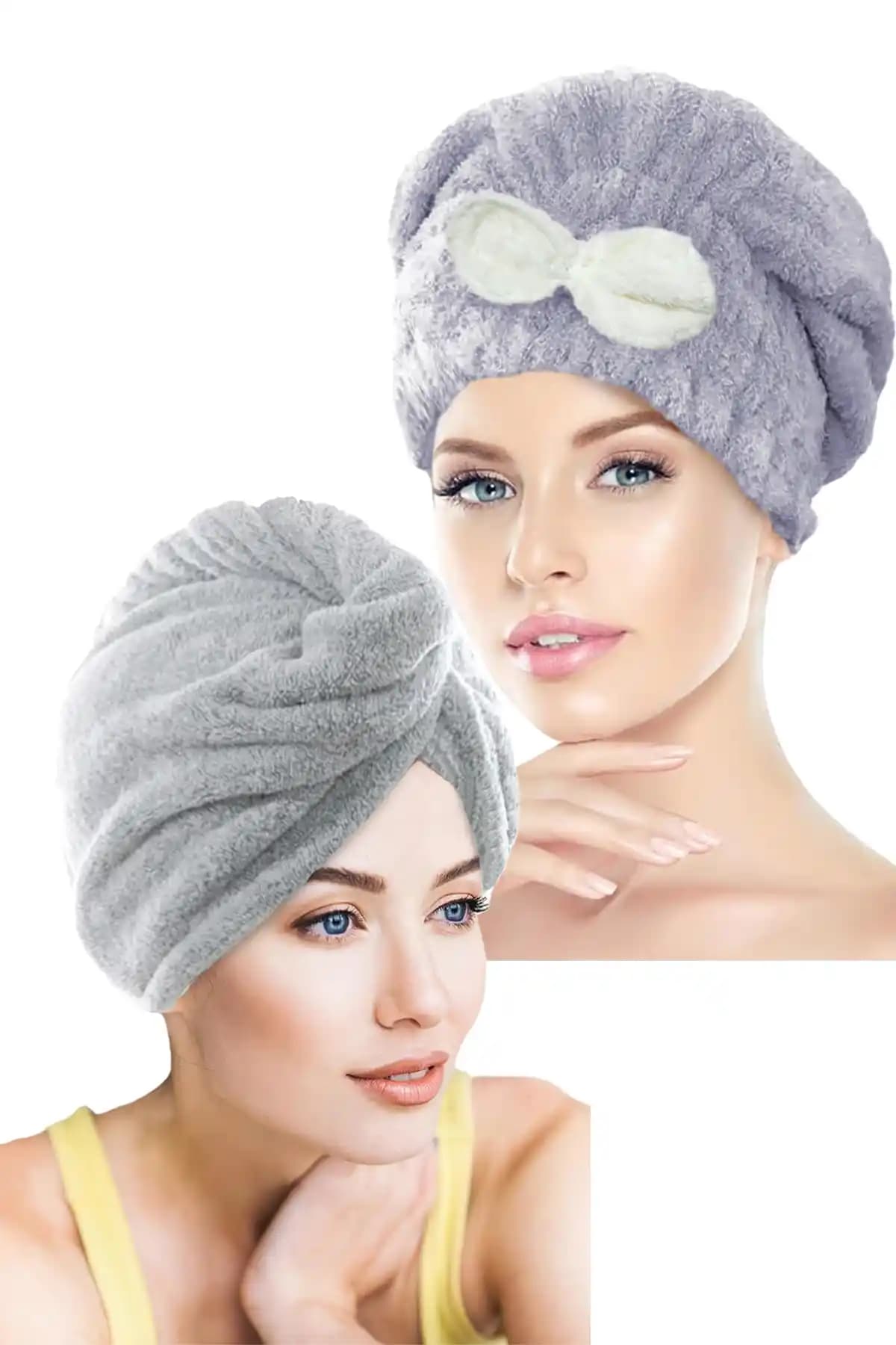 CHIZGY İkili Saç Havlusu Bonesi: Yüksek Emme Kapasiteli ve Şık Tasarımlı Ürün