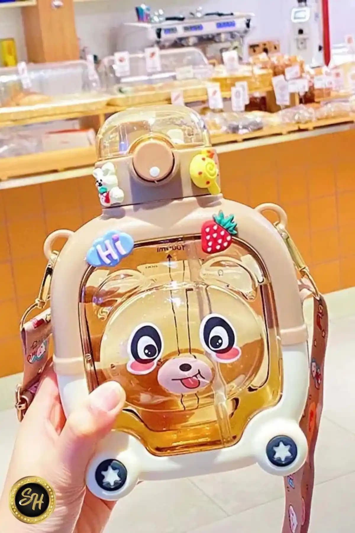 Çocuklar İçin Güvenli ve Pratik Sevimli Ayıcık Model Su Matarası Ürün Tanıtımı ve Özellikleri