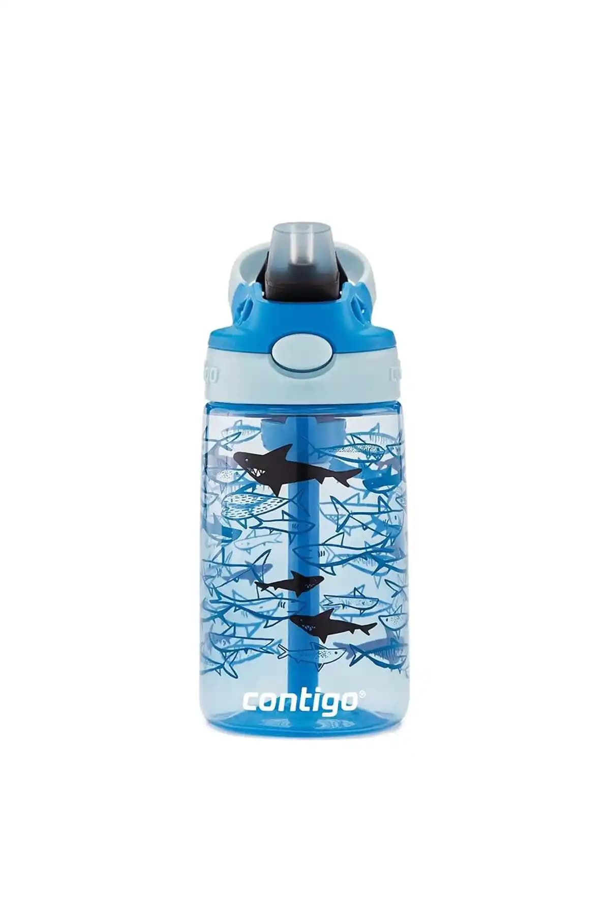 Contigo Gizmo Flip Pro Sharks Tritan Çocuk Suluğu Güvenli ve Dayanıklı Tasarım