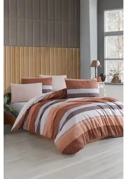 Conzaliza Çift Kişilik Pamuklu Nevresim Seti: Estetik ve Konfor Sunan Yatak Odası Dekorasyonu