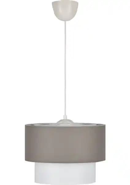 D-Light Melon Pasta 25'lik Antrasit Beyaz Avize Modern İç Mekan Dekorasyonu İçin