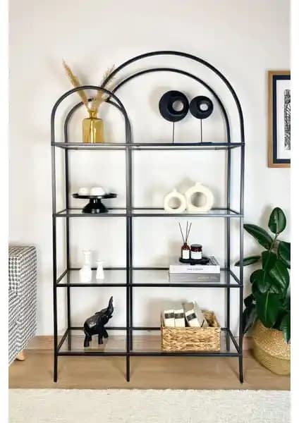 Dekopratik Twin Metal Kitaplık: Modern ve Dayanıklı Depolama Çözümü