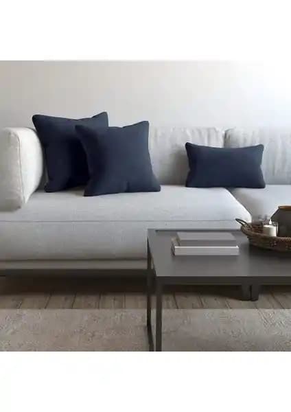 Demor Home Soft Series Lacivert Kırlent ve Yastık Kılıfı Şıklık ve Konfor Sunan Yüksek Kaliteli Ürün