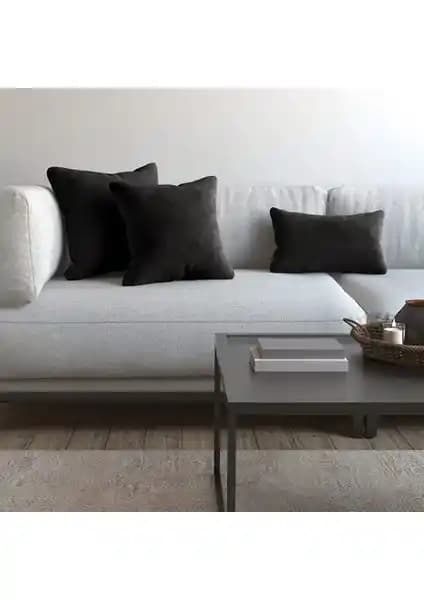 Demor Home Soft Series Panter Siyahı Kırlent Kılıfı Modern ve Şık Tasarımıyla Ev Dekorasyonunuza Estetik Katıyor