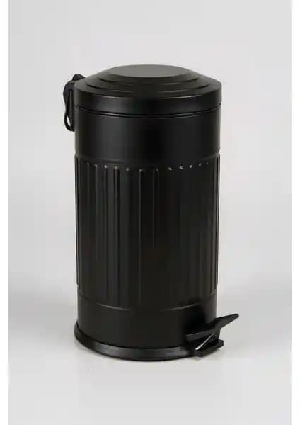 Eforeca Vintage Siyah Çöp Kovası 16 Lt Dayanıklı ve Şık Tasarım