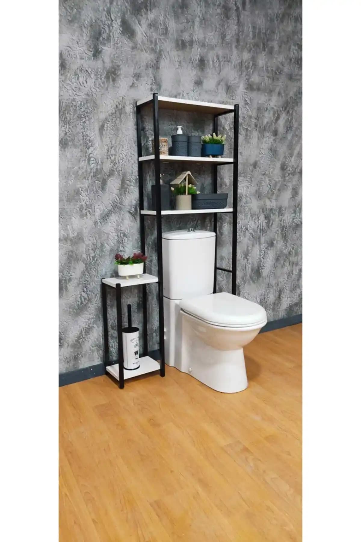 EGEMEV Klozet Üstü Düzenleyici Raf: Modern ve Fonksiyonel Banyo Depolama Çözümü