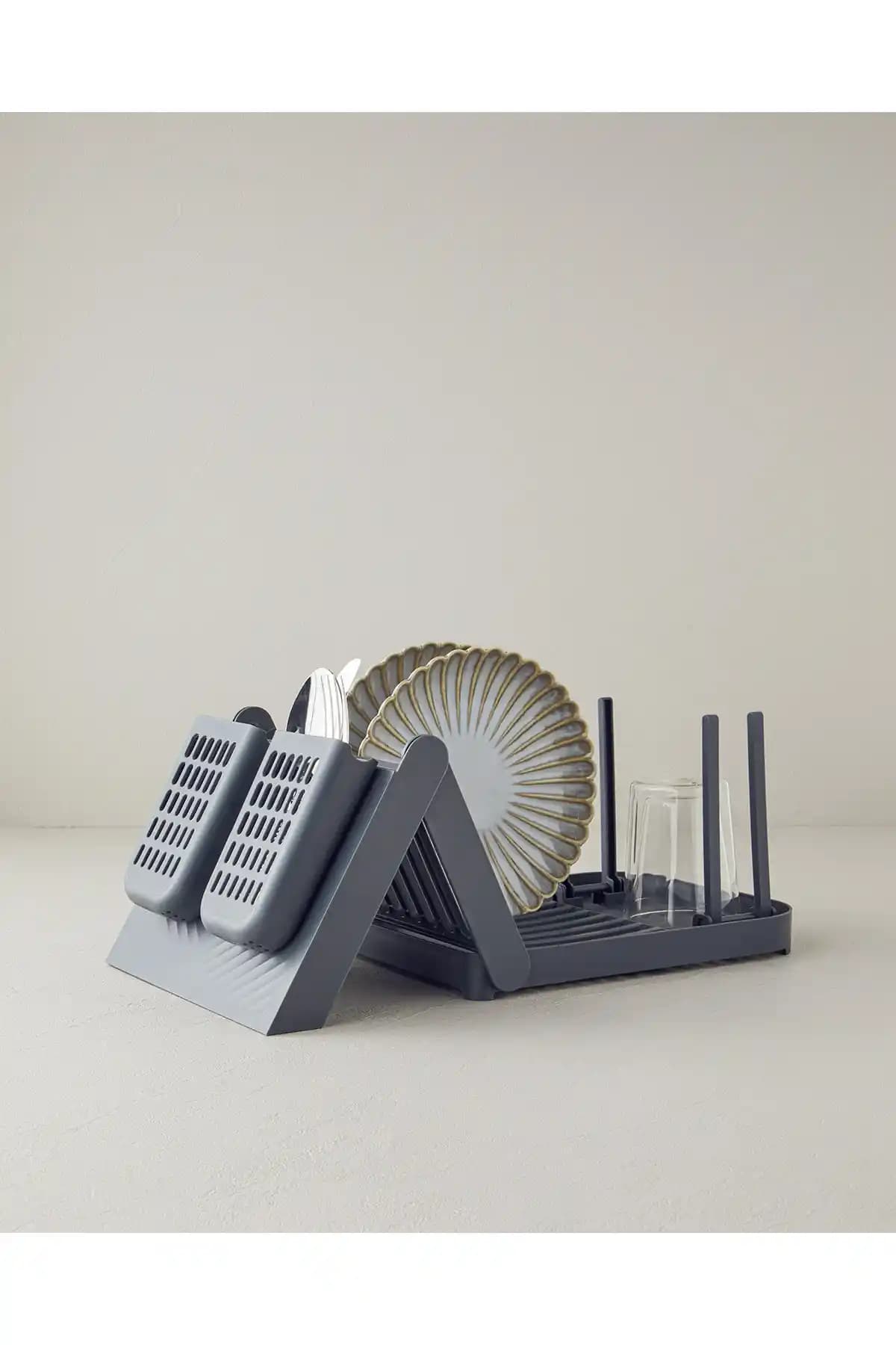 English Home 47x23 cm Antrasit Plastik Bulaşıklık Modern ve Şık Mutfaklar İçin