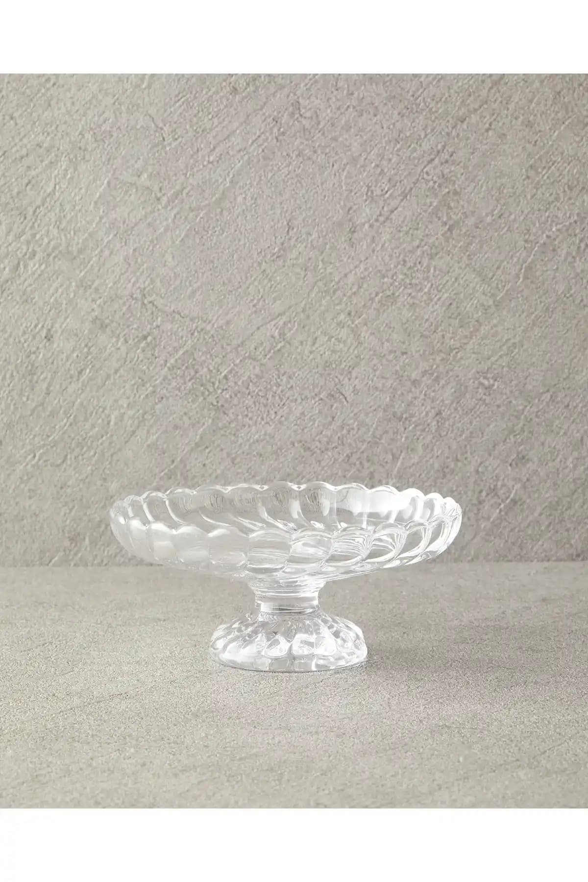 English Home Fiona Cam Ayaklı Sunumluk: Şeffaf ve Şık Mutfak Sunum Çözümü