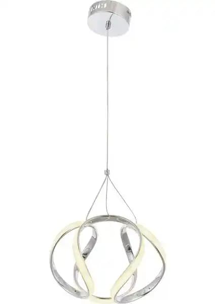 Eray Ay<dı>nlatma 1666-30 Krom LED Avize Modern ve Fonksiyonel Tasarım