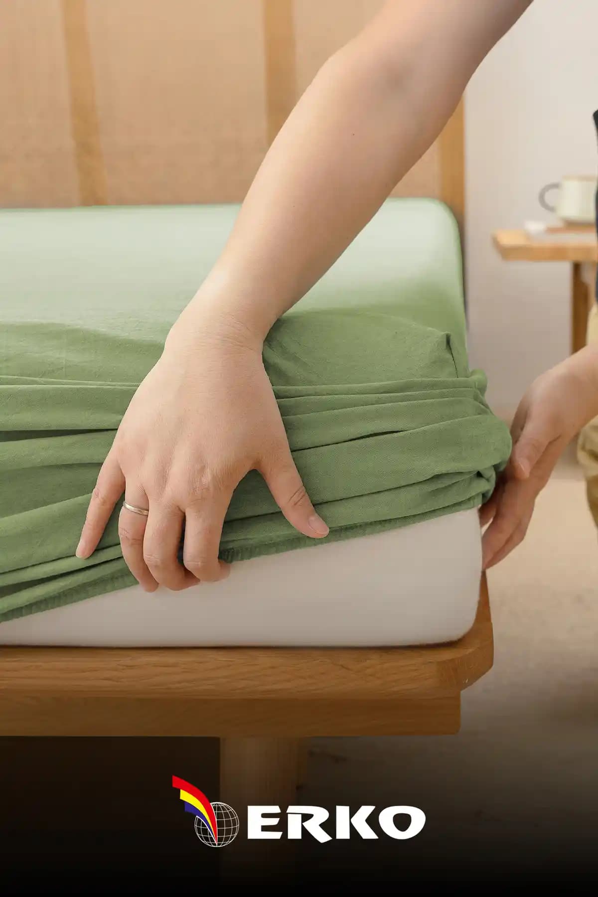 Erko Dört Mevsim %100 Pamuklu Penye Lastikli Çarşaf Yatak Odası İçin Konfor ve Şıklık Sunar