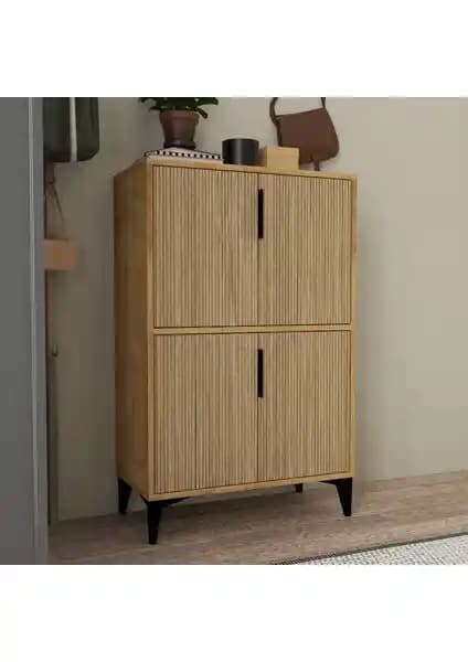 EVMO Home 1405 Ada Ayakkabılık Yunus Modern ve Fonksiyonel Depolama Ünitesi