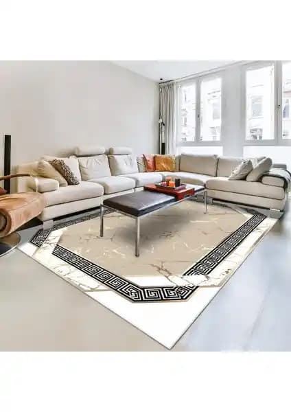 Faiend Dijital Baskılı Kaymaz Tabanlı Modern Salon Halısı Özellikleri ve Kullanım Avantajları