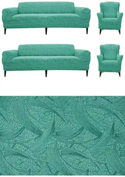 Faiend Sehra Desen Streç Lastikli Koltuk Kılıfı Seti ile Dekorasyon ve Koruma Çözümü