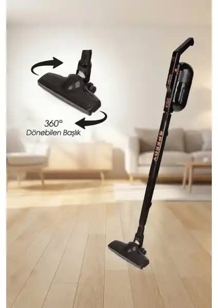 Fantom Speedy Pro Du 2100 Dikey Süpürge Siyah Güçlü ve Hafif Tasarımıyla Temizlikte Yeni Dönem