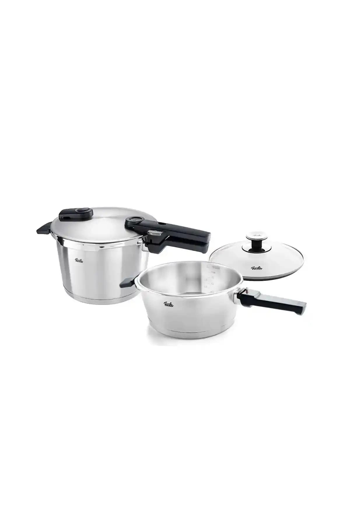 Fissler Vitaquick® Premium 6+3.5 Litre Düdüklü Tencere Seti: Güvenli ve Dayanıklı Mutfak Gereçleri