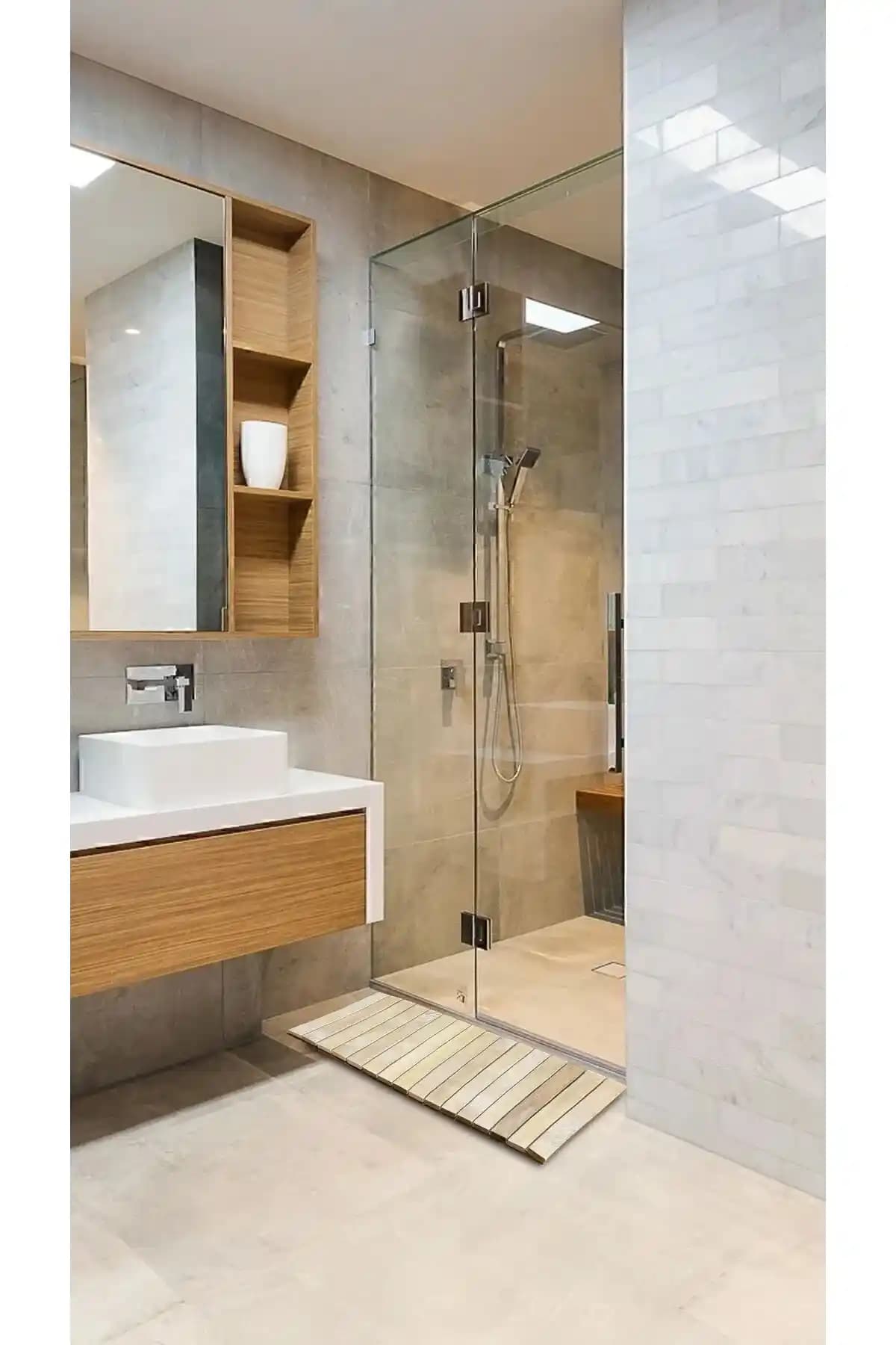 Genel Markalar Ahşap Banyo Paspası: Estetik ve Fonksiyonellik Sunan Modern Tasarım