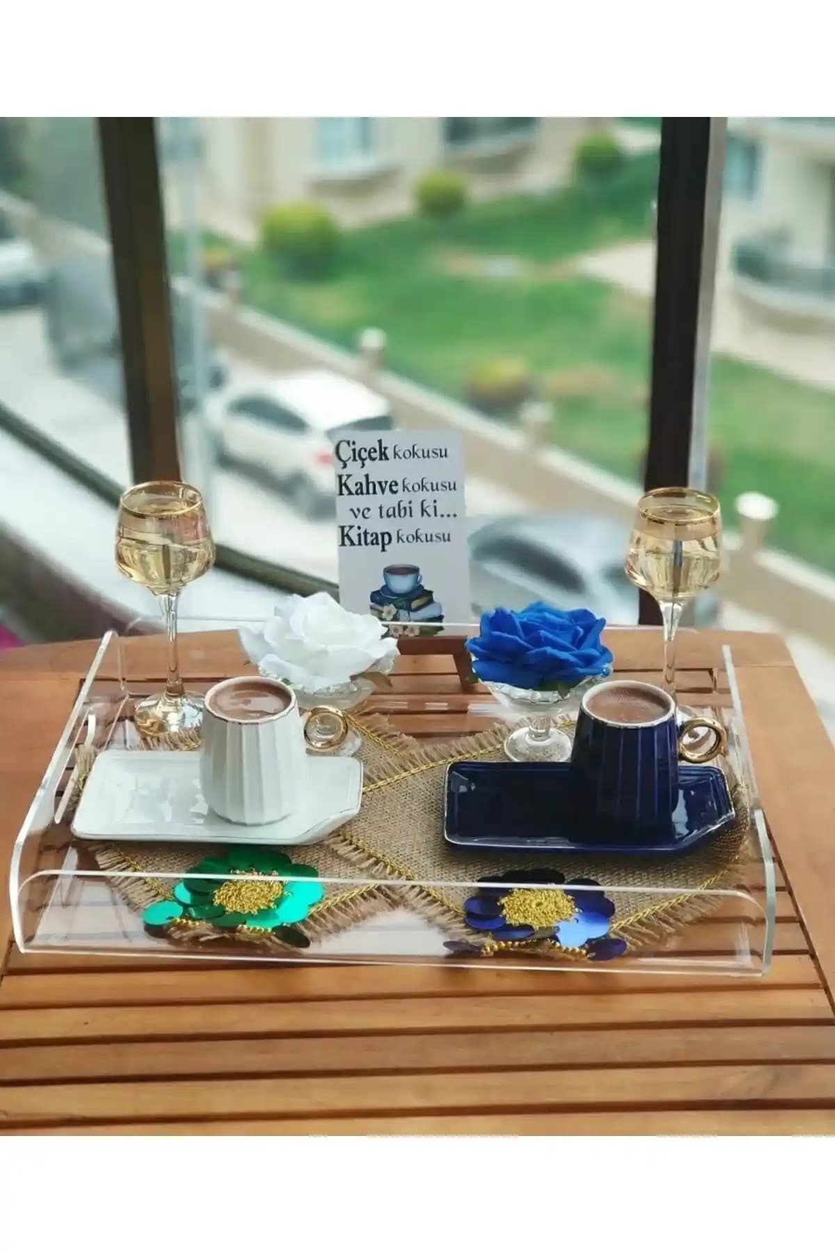 Genel Markalar Pleksi Şeffaf Tepsi 35x25 cm Modern Sunum ve Dekorasyon Aracı