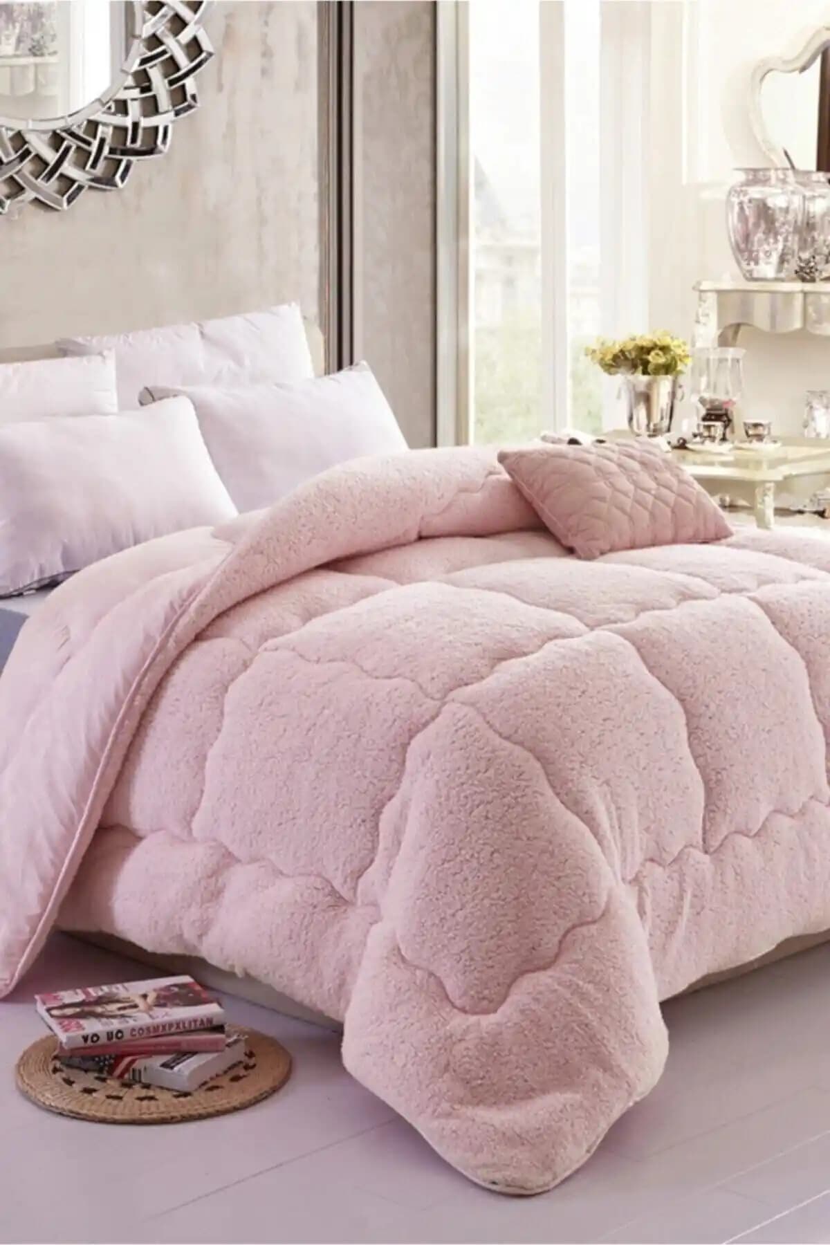 GOLDRİSE Çift Kişilik 63 Tel Lüx Pamuklu Silikon Yorgan Yatak Odası Konforu