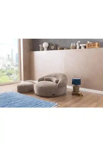 Good Night New Felix Lüx Armut Koltuk ve Puf Seti: Modern ve Konforlu Oturma Çözümü